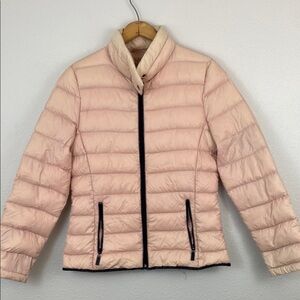 Marc New York Duck Down Pink Quilted Puffer Jacket Size M